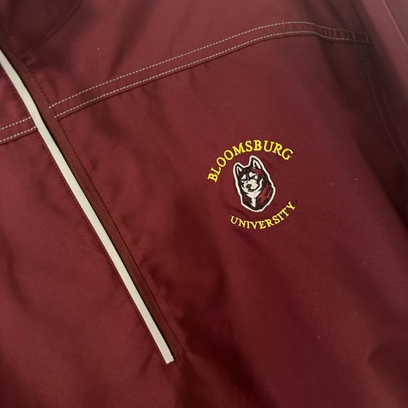 Bloomsburg University quarter zip 100% polyester pull over windbreaker… Large - Picture 2 of 12